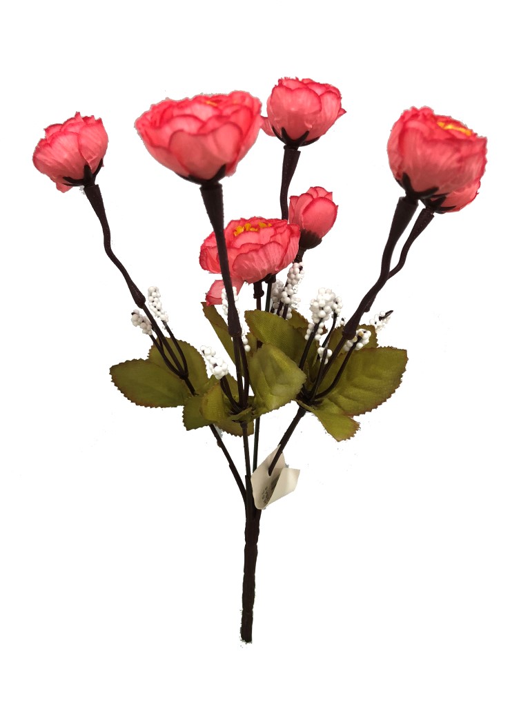 Flor mini 29cm color rosa