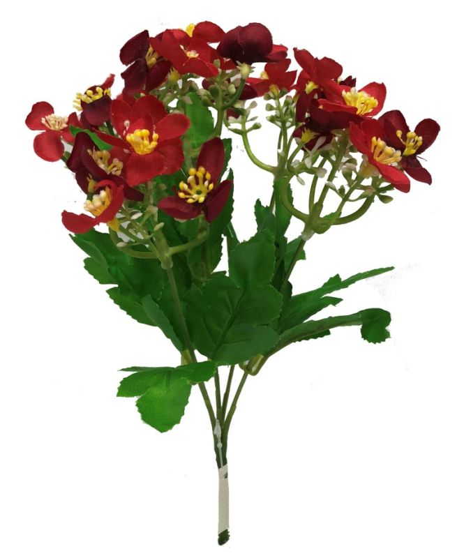 Flor mini 28cm Rojo