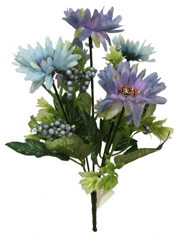 Flor mini 30cm Azul