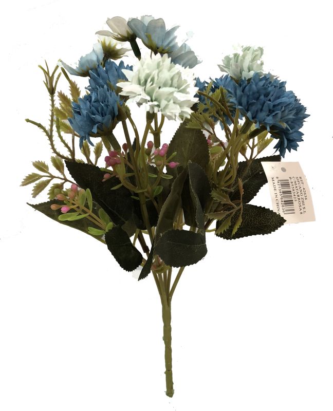 Flor mini 28CM Azul