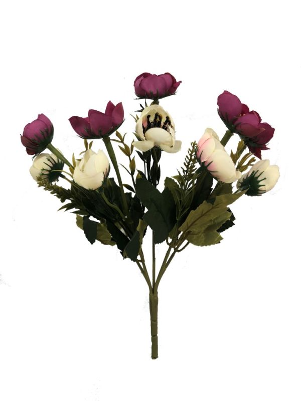Flor mini 32cm color lila/beige
