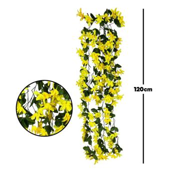 Rama colgar de flores 120CM color Amarillo