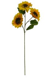 Flor girasol 3 cabezas 90CM