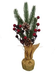 Centro de Acebo Decoración 30cm