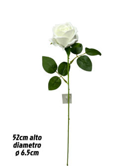 Rosa 50CM color Blanco