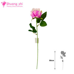 Rosa 50CM color Lila 6.5cm ø cabeza flor