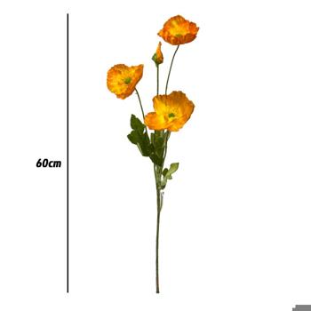 Flor largo 60cm Color Naranja