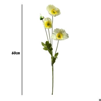 Flor largo 60cm Color Blanco