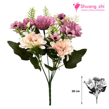 Flor mini 28CM Beige Lila