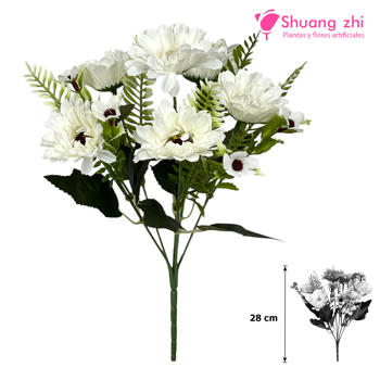 Flor mini 28CM Blanco