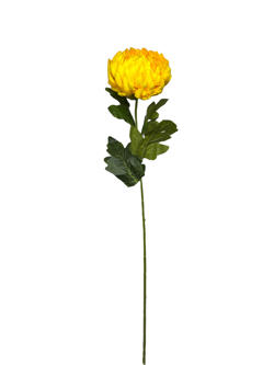 Flor largo Crisantemo 76CM Color Amarillo