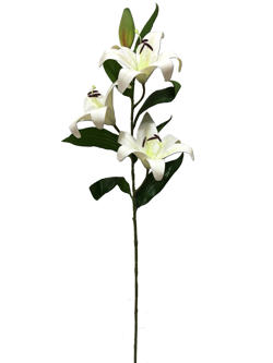Flor Lirio 100CM Color Blanco