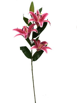 Flor Lirio 100CM Color Fucsia