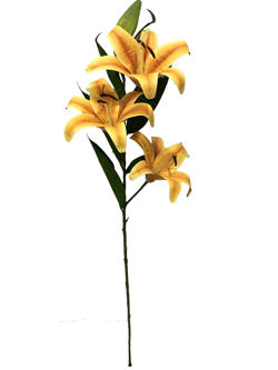 Flor Lirio 100CM Color Amarillo