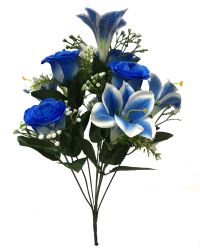 Flor ramo 9/MINI WUJIAOMEI Azul