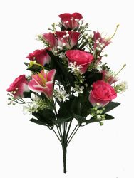 Flor ramo 14/ZHUHE Rosa
