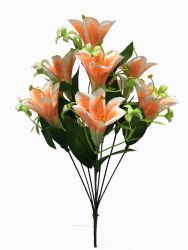 Flor ramo 9/XIAOBAIHE Naranja