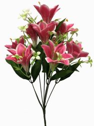 Flor ramo 9/XIAOBAIHE Rosa