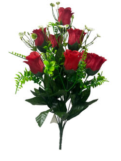 Flor ramo 10/LIUXINLEI Rojo