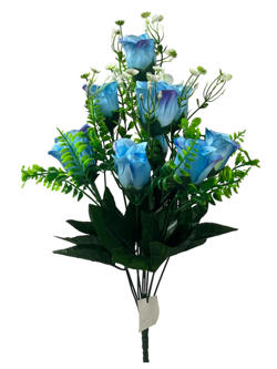 Flor ramo 10/LIUXINLEI Azul