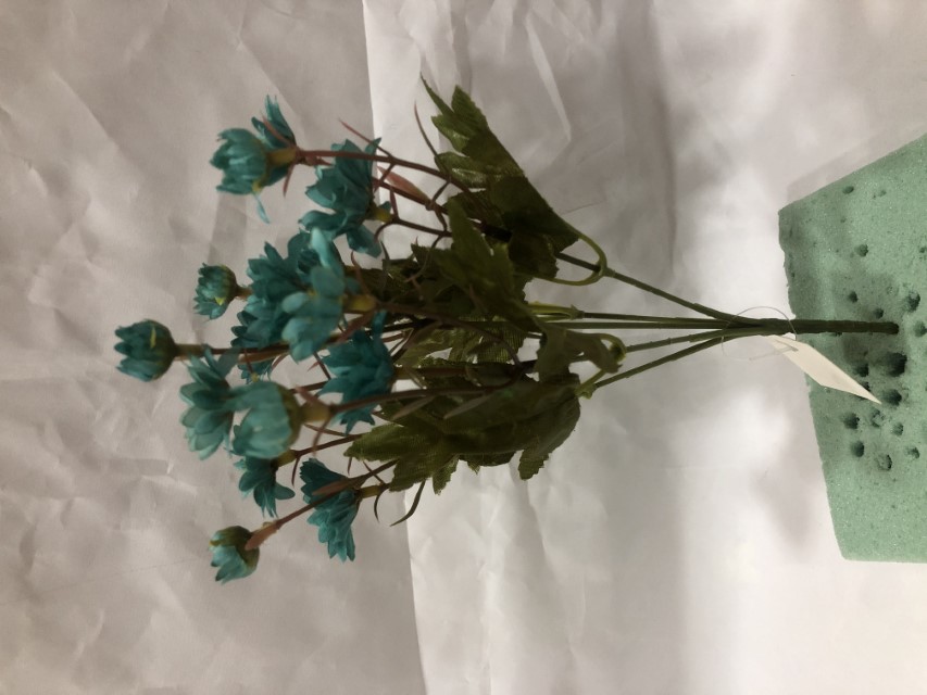 Flor mini xxcm color Azul