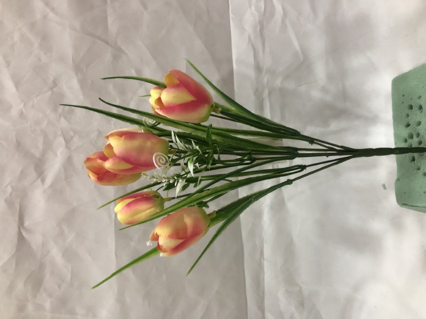 Flor mini tulipan Color Beige/Naranja