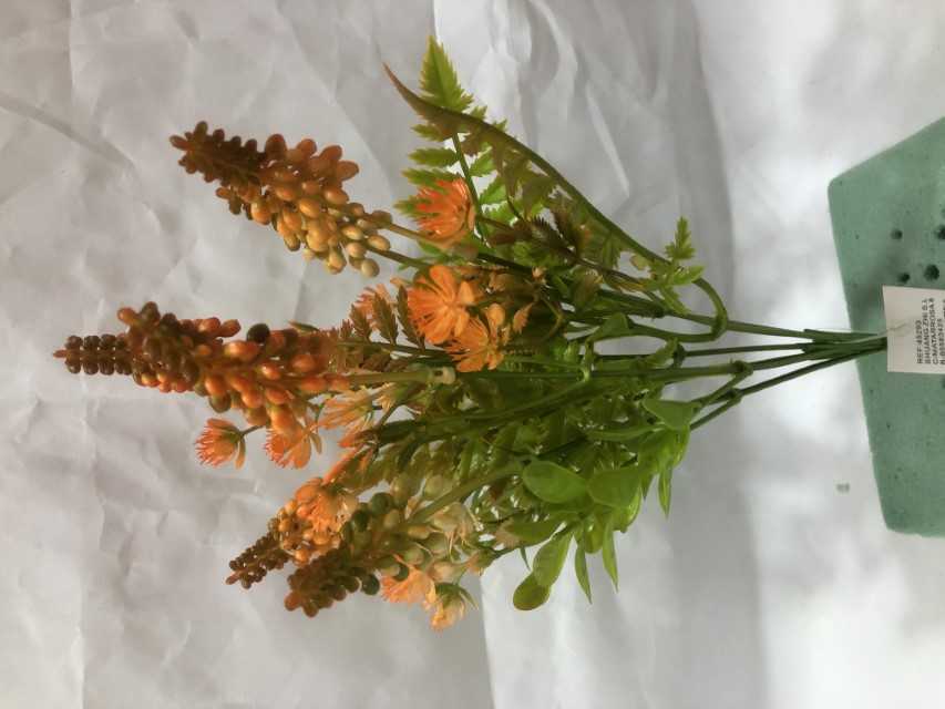 Flor mini verde xxcm Color Naranja