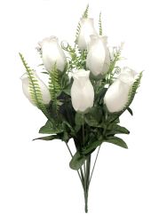 Flor ramo 10/JINKOULEI Blanco