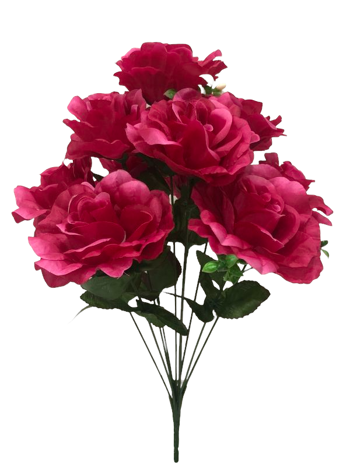 Flor ramo 10/MEIGUI Fucsia
