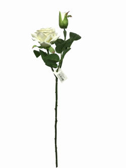 Flor Rosa 2 Cabezas 47CM Beige