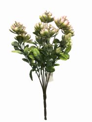 Rama decoración verde/rosa 42CM