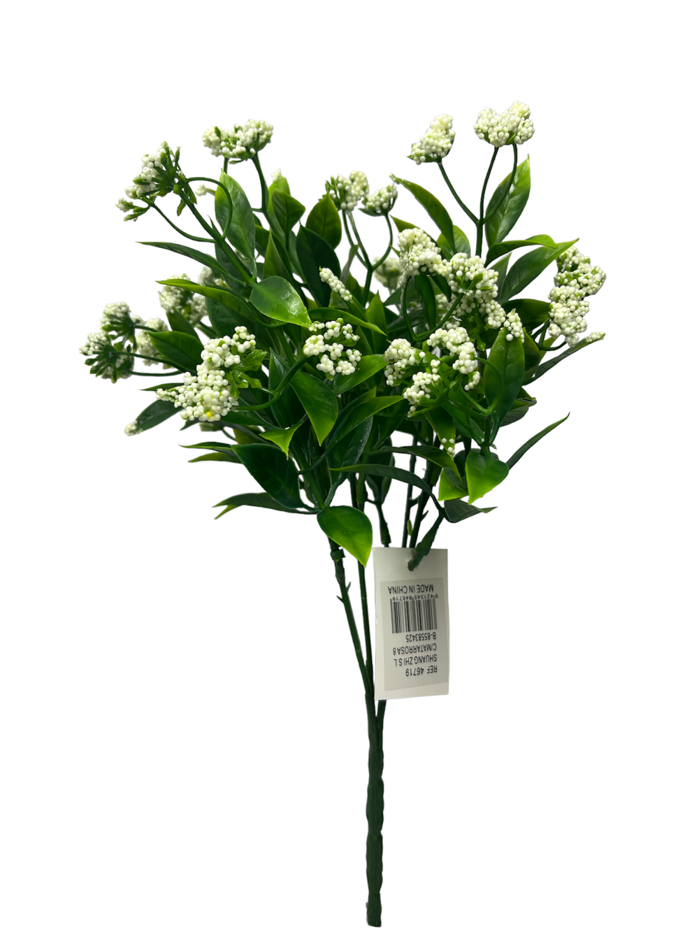 Flor mini polvo 31CM 5 Ramas Color Beige