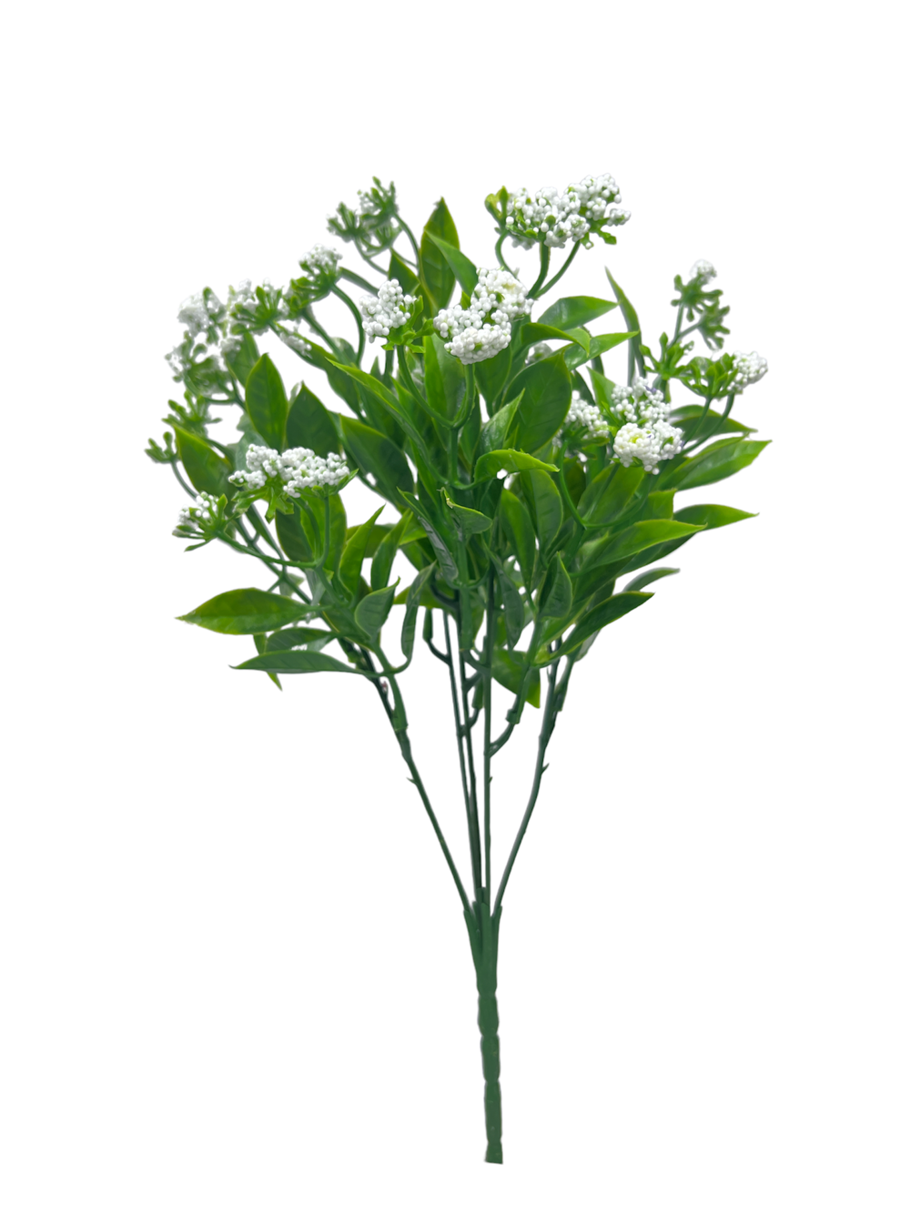 Flor mini polvo 31CM 5 Ramas Color Blanco