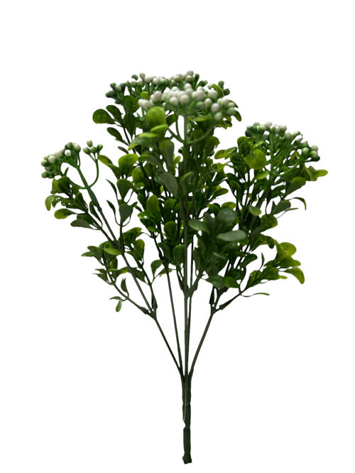 Rama Verde 32CM 7 ramas color Blanco