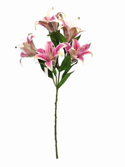 Rama Lirio Silicona Rosa