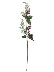 Rama de Acebo con Piña 65CM