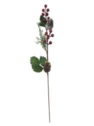 Rama de Acebo con Piña 60CM