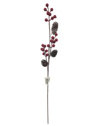 Rama de Acebo con Piña 60CM