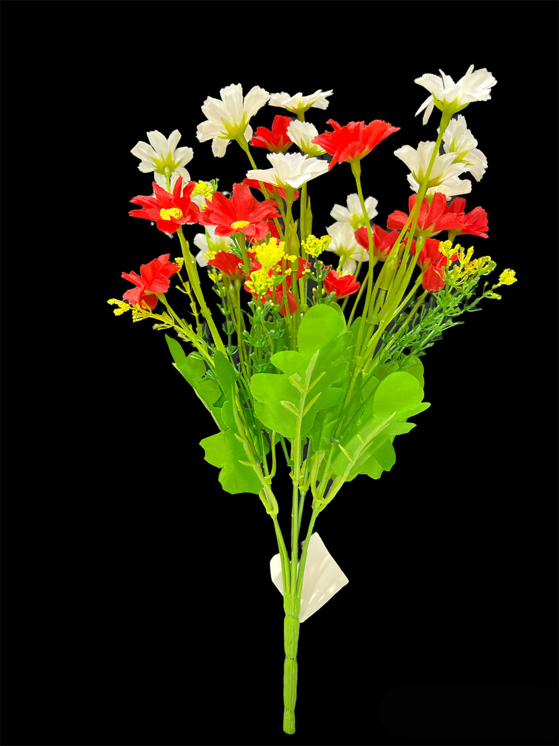 Flor mini 35CM Color Blanco/Rojo