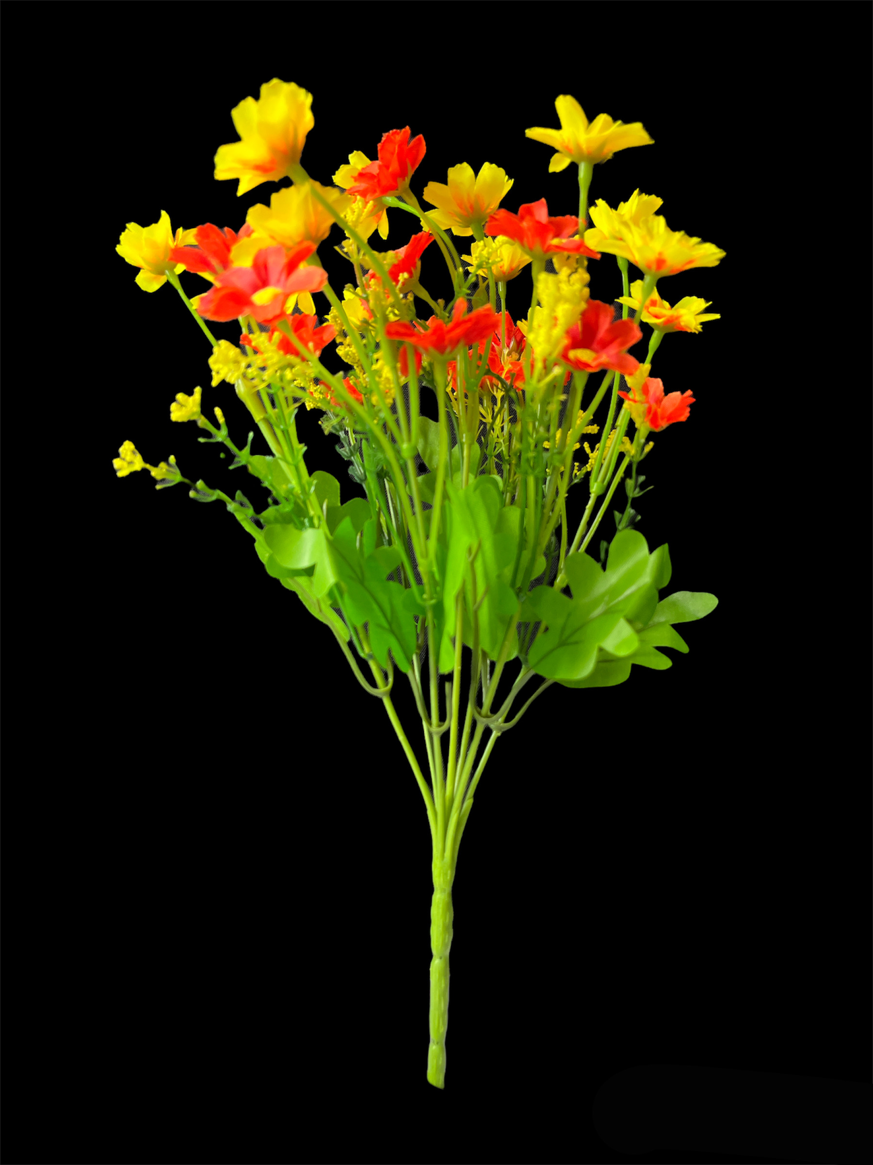 Flor mini 35CM Color Amarillo/Rojo