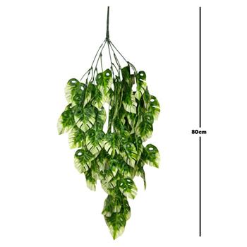Hoja colgar 80cm  color Verde/Blanco