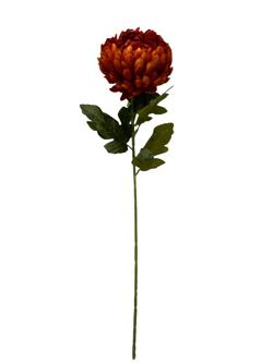 Flor largo Crisantemo 76CM Color Naranja