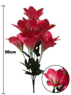 Ramo Santos 50CM Fucsia 9 Cabezas