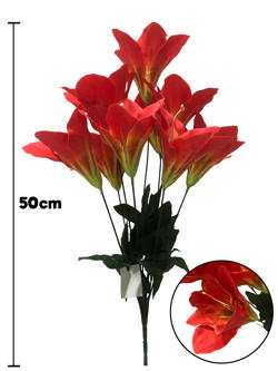 Ramo Santos 50CM Naranja 9 Cabezas