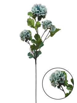 Flor larga Hortensia 74CM 4 Cabezas Azul