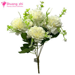 Ramo santos 36cm 6 cabezas Beige