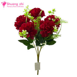 Ramo santos 36cm 6 cabezas Rojo