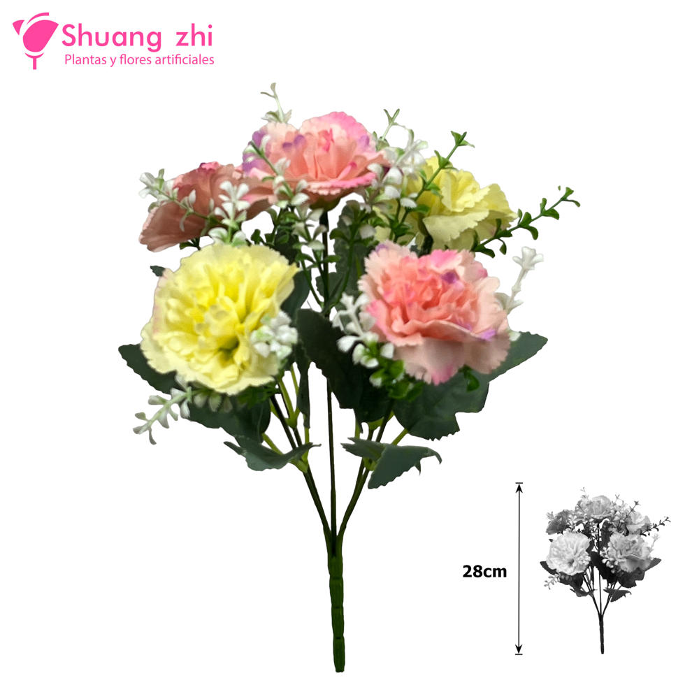 Flor mini 28CM Flor Clavel Ref 475