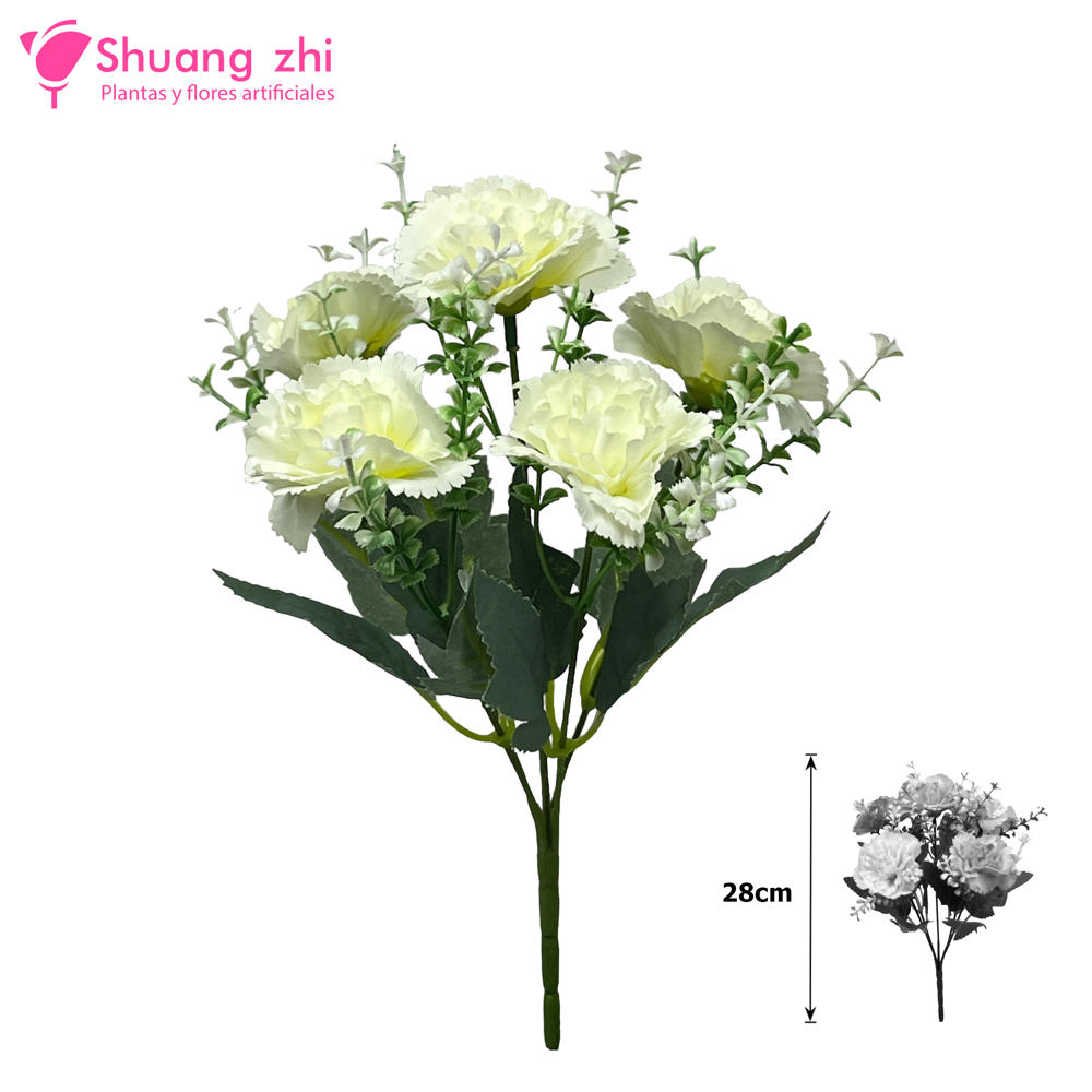 Flor mini 28CM Flor Clavel Ref 475