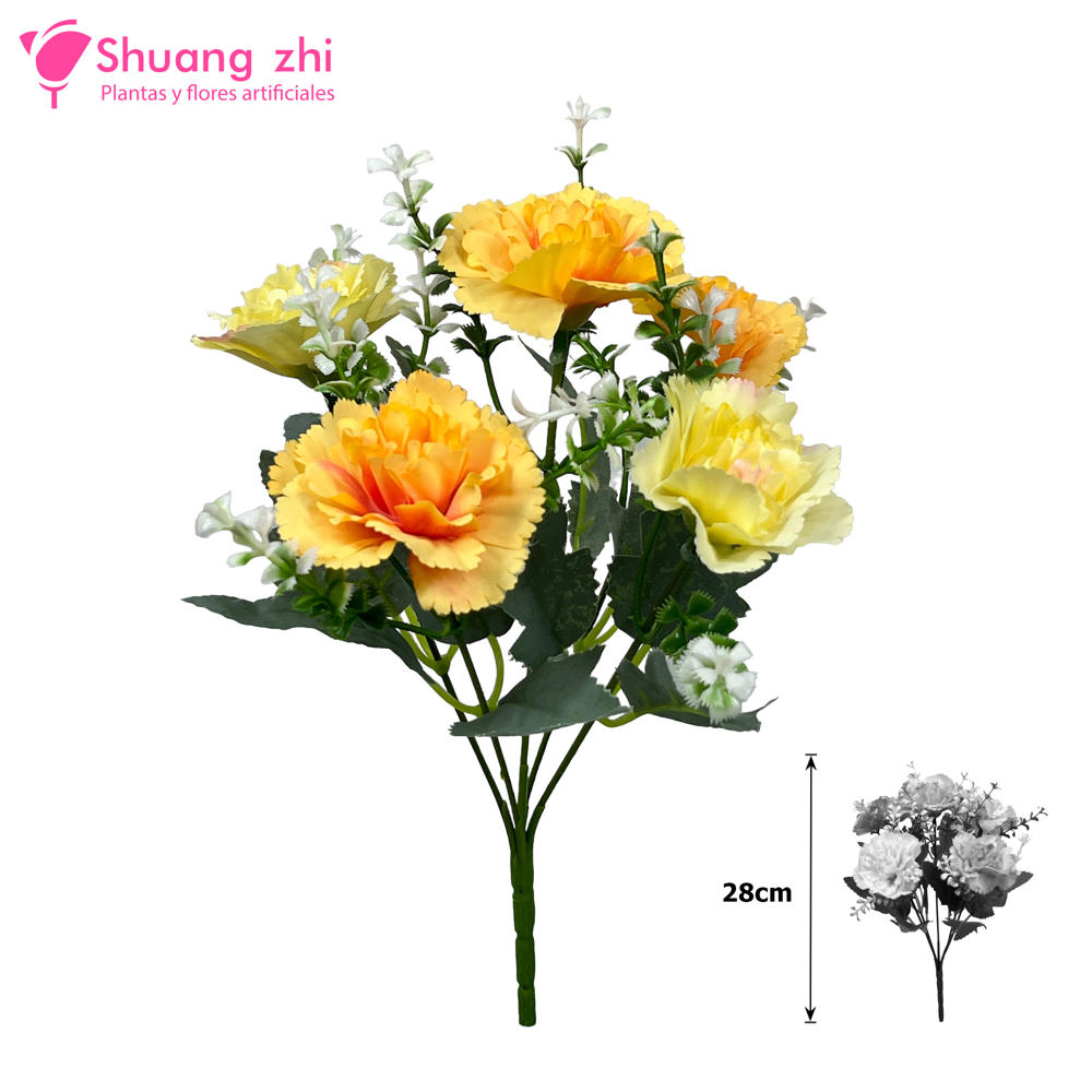 Flor mini 28CM Flor Clavel Ref 475